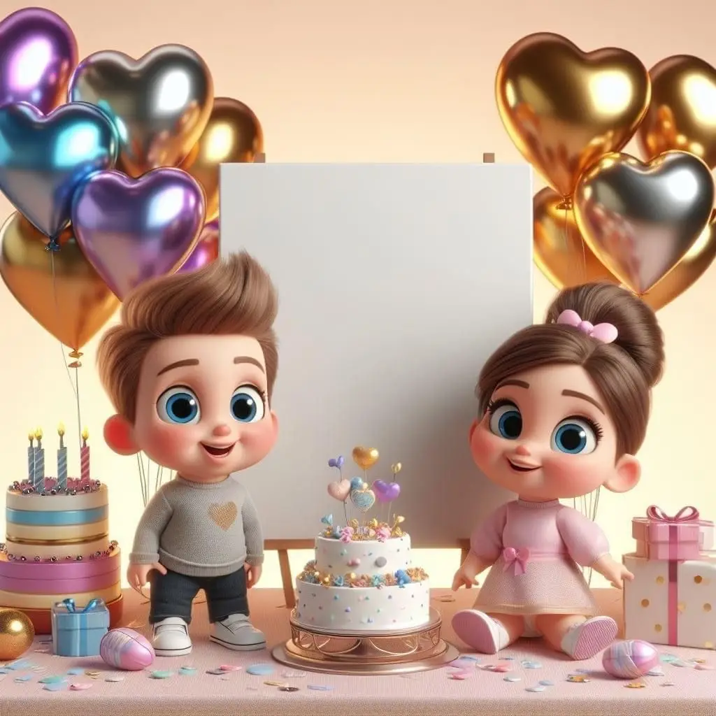 birthday banner background 4k